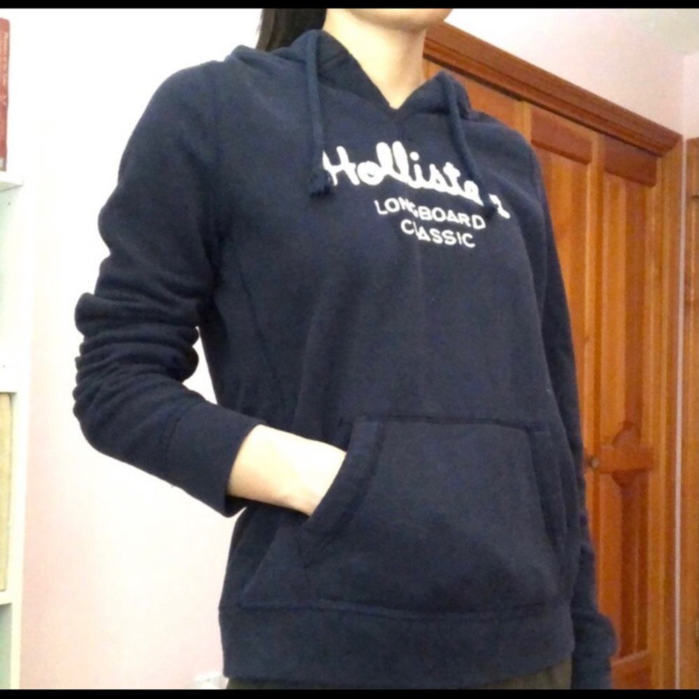 Navy Hollister Hoodie